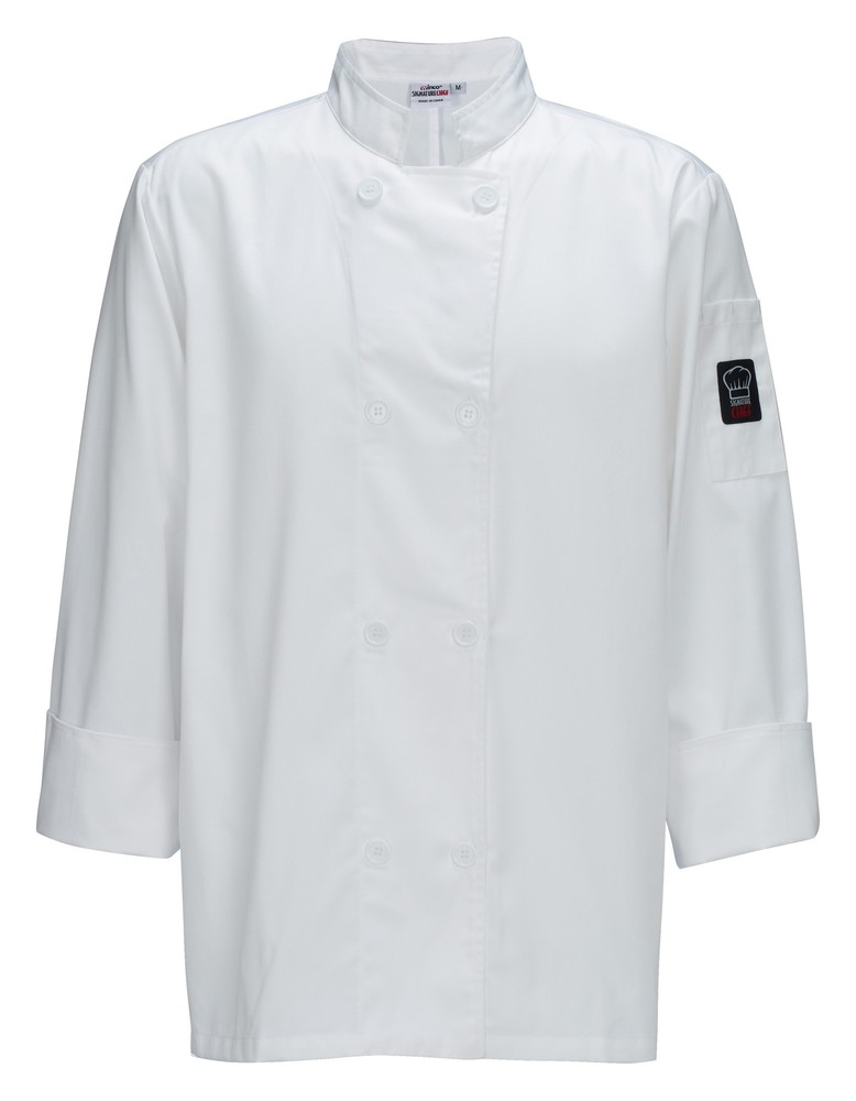 Tapered Chef Men's Jacket, White, 2XL (12 Each)