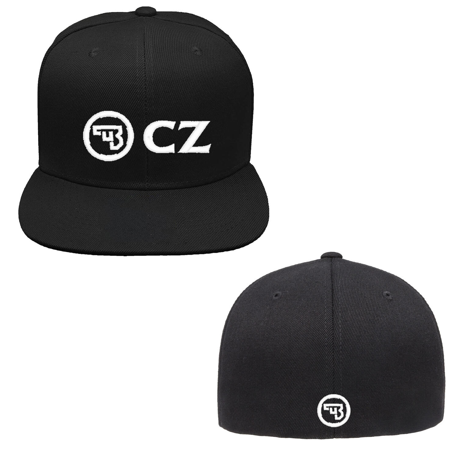CZ Logo Embroidered Flexfit Hat Front and Back Stitch, Various Colors Available