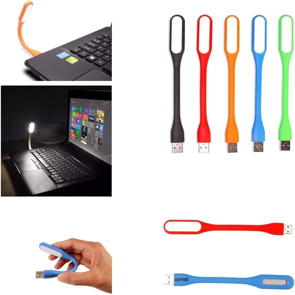 EBYPHAN Mini USB Light for Keyboard - Flexible USB Laptop Light (10-Pack)