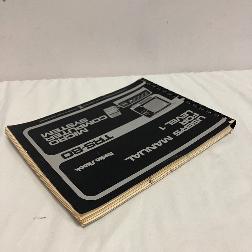TRS-80 User's Manual for Level 1 - Radio Shack Micro Computer System