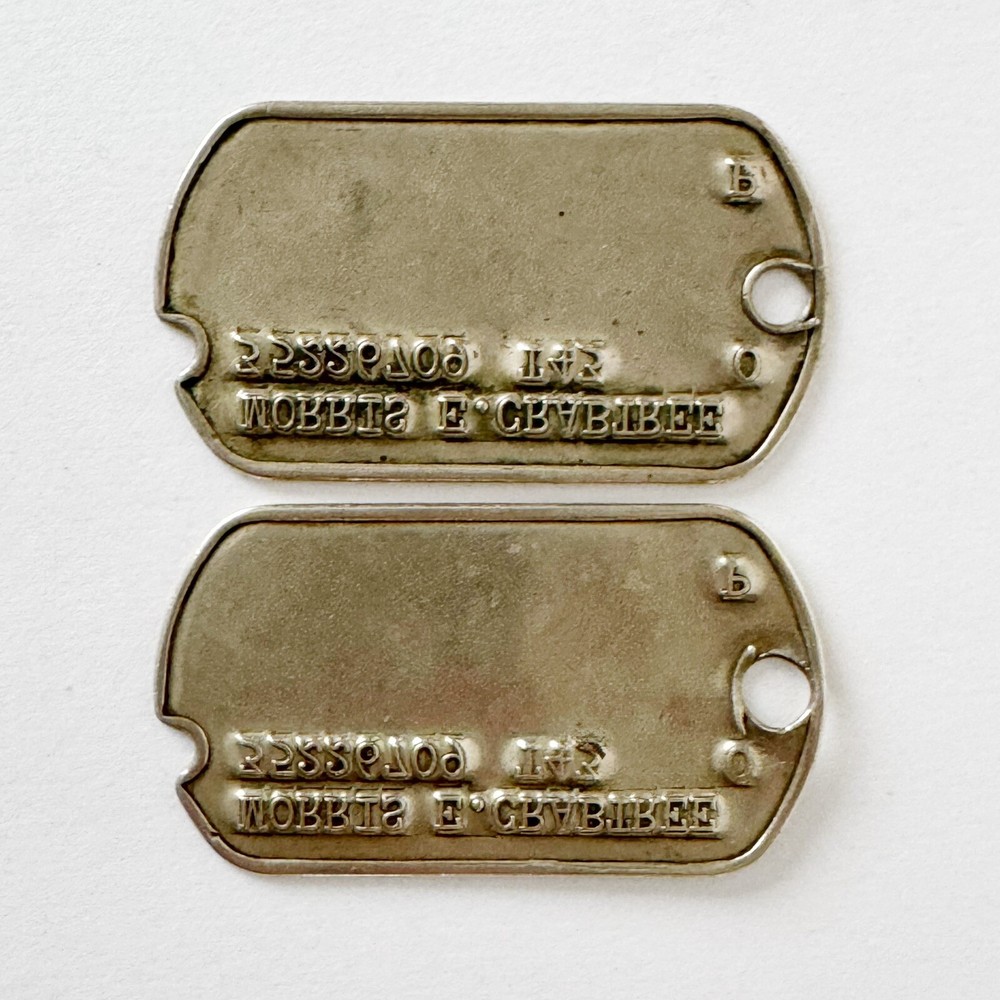 Pair Of WWII Dog Tags T43