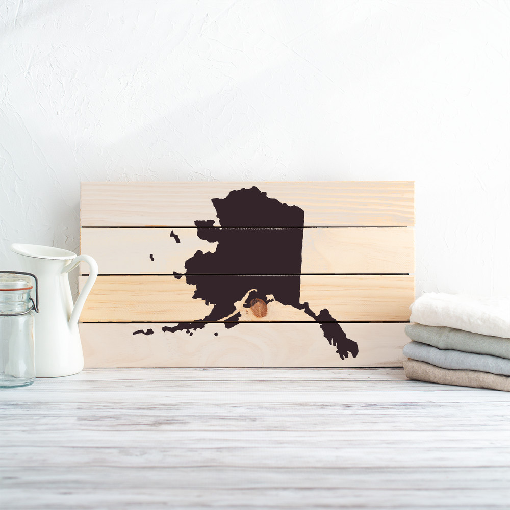 Alaska State Stencil - Durable & Reusable Mylar Stencils