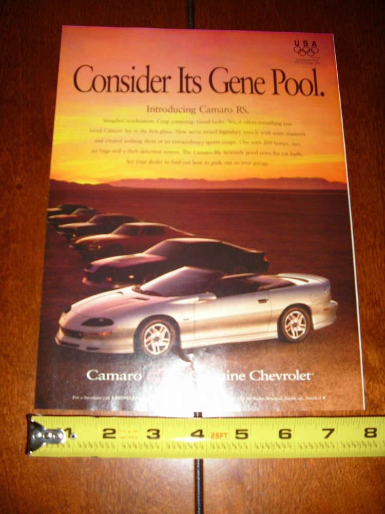 1997 CAMARO RS - ORIGINAL AD