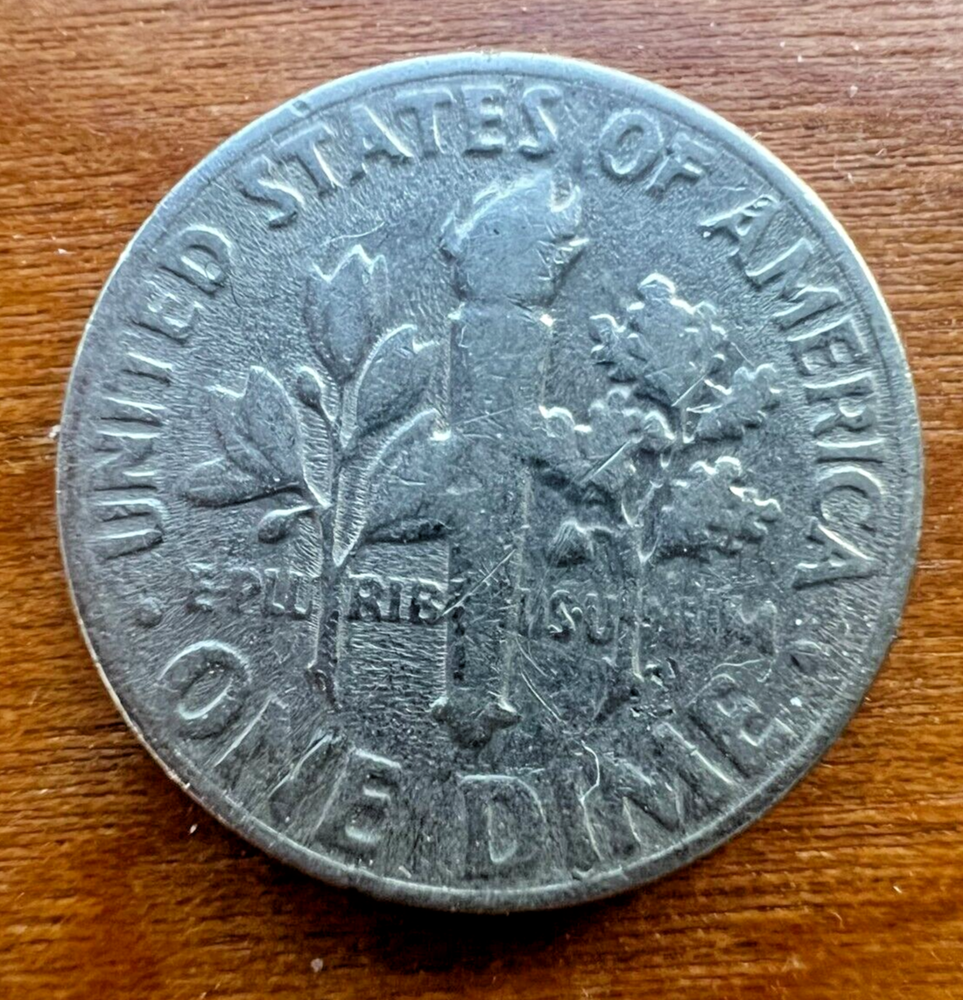 1969 Dime D Mint Mark- Date Errors - Off Center Strike