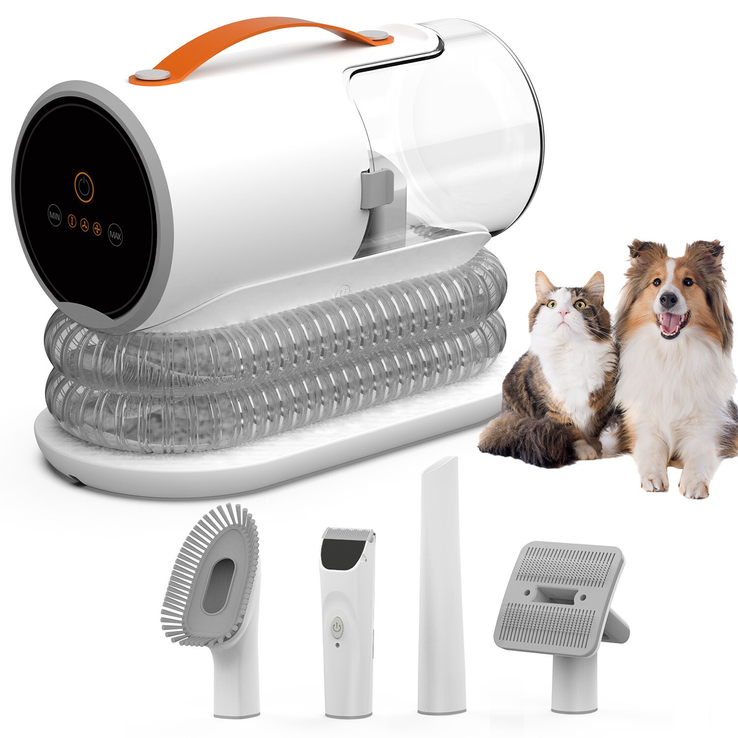 AIRROBO PG100 Pet Grooming Vacuum & 5 Grooming Tools, 12000Pa Suction Power New