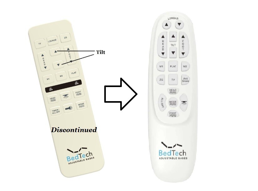 Bed Tech BT4000 Remote for Adjustable Bed (New Black Mlily Version)