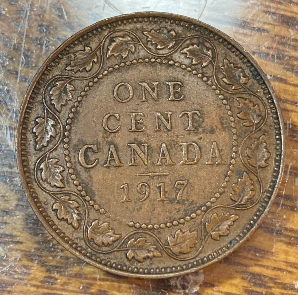 1917 Canada One Cent Nice Original Choice XF CHRC