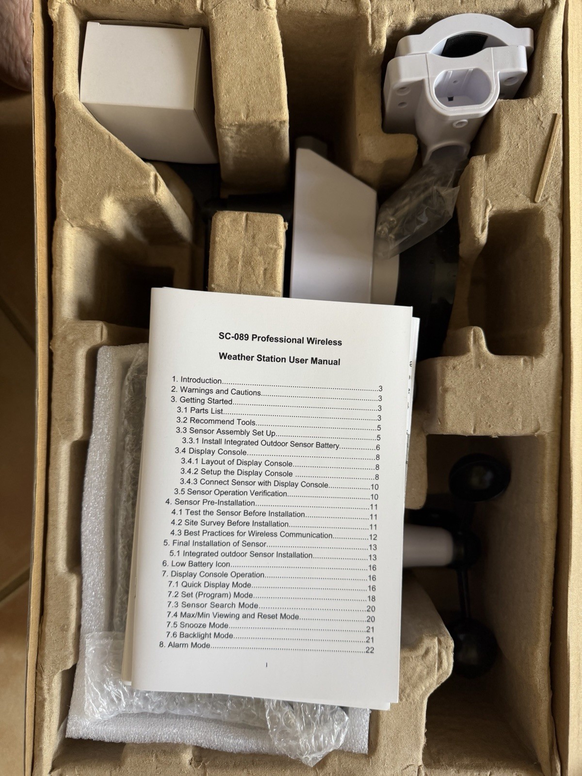 Sainlogic SC089 Wireless Weather Station New Open Box