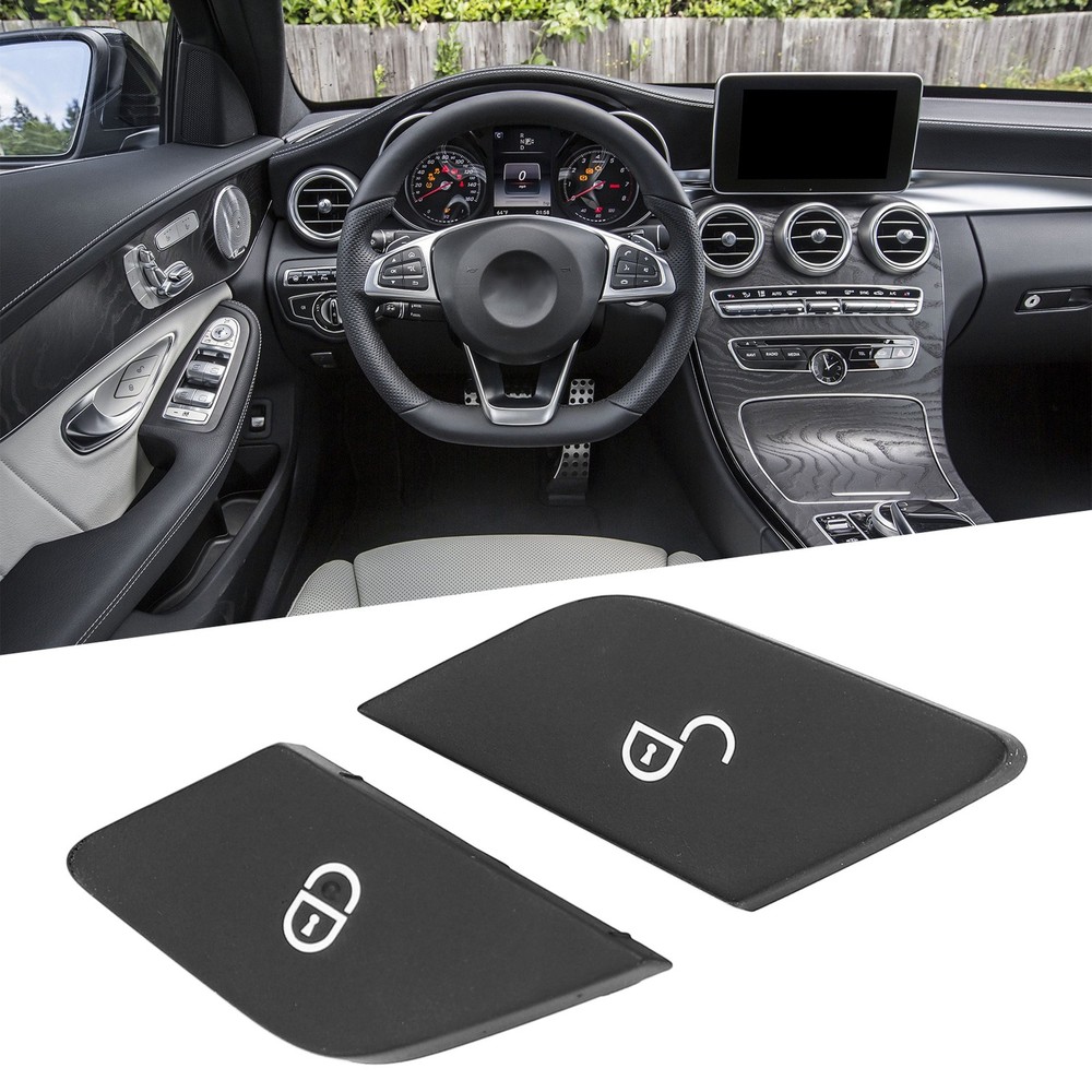 Car Door Lock Unlock Button Driver Side Clear Pattern For Mercedes‑Benz C‑Class