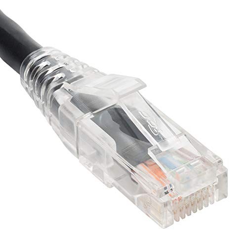 ICC ICPCSP03BK 3ft CAT5e Patch Cord Black Low Profile