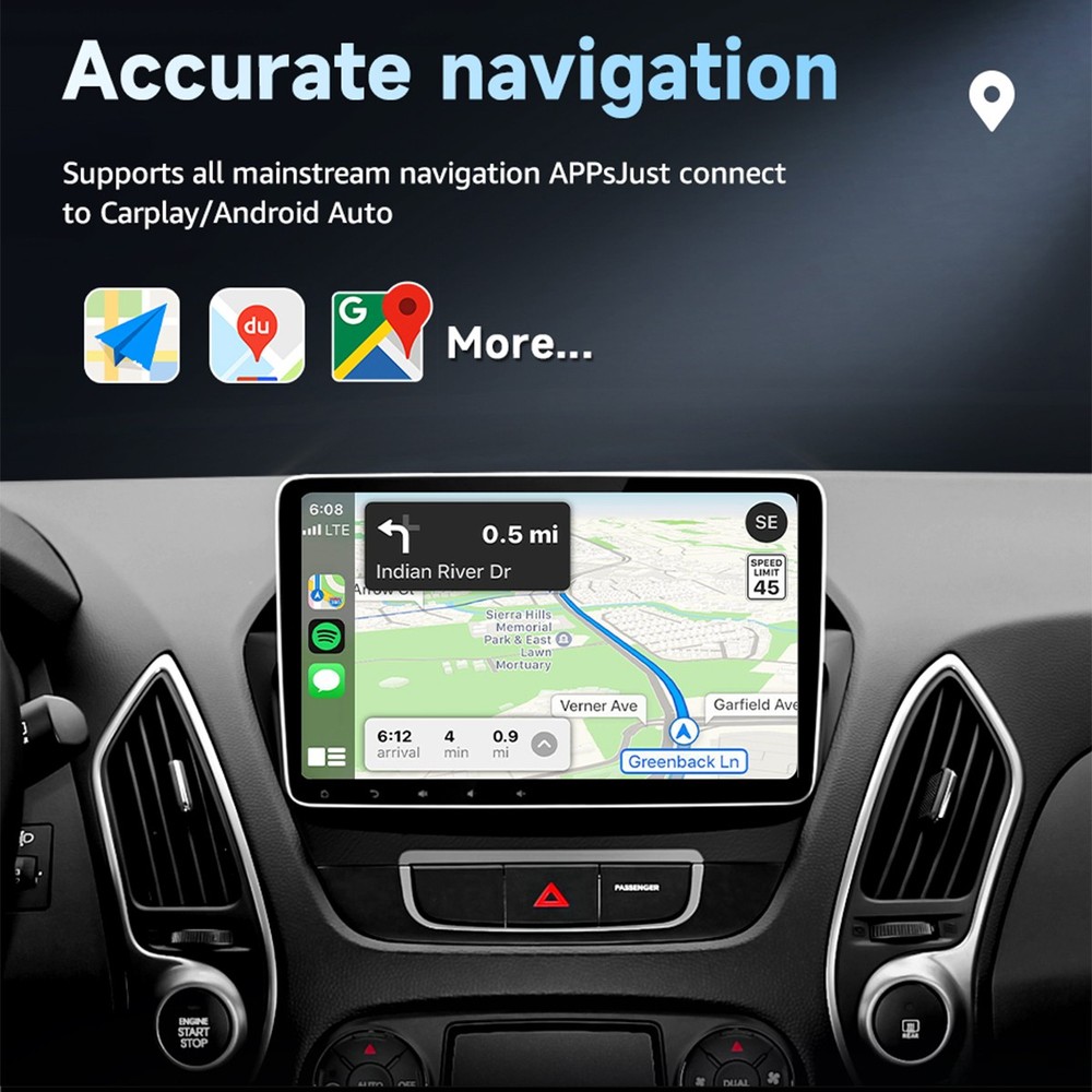 Wireless CarPlay Adapter Plug & Play For iPhone Apple Android Carplay Dongle USB