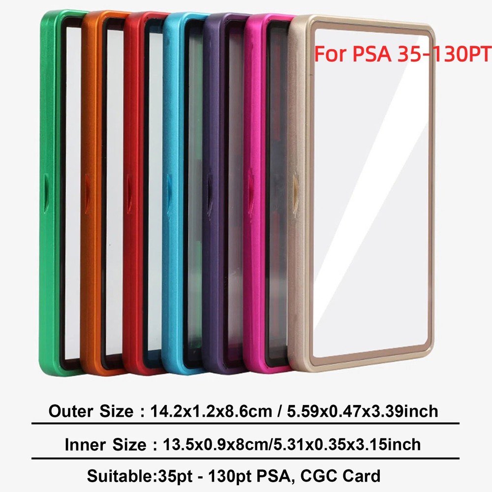 Magnetic Slab Case Protector for PSA BGS Graded Cards Stackable Metal Bumper