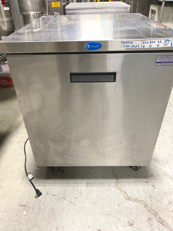 Cooler/Work Top Table Randell 9404/ 27"  Cooler w/ Under counter unit.