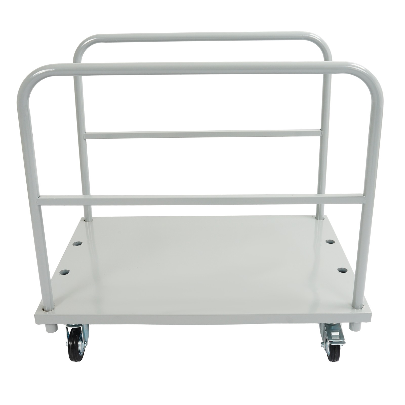 2-in-1 Platform Truck Cart Steel Panel Flatbed Dolly Cart 2000lbs with 4 Casters