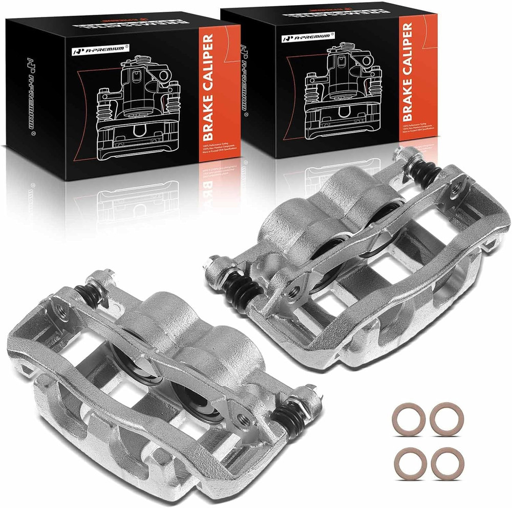 Disc Brake Caliper Assembly with Bracket Compatible with Select Ford and Mercury