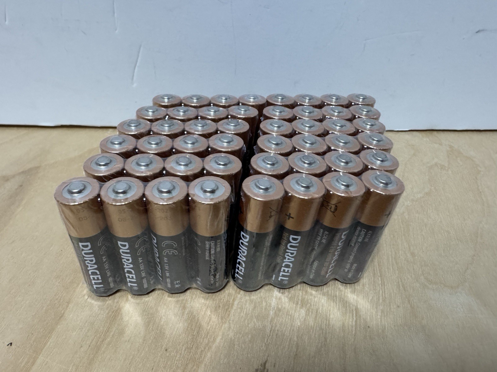 50 Duracell Coppertop AA Batteries OPEN BOX SPECIAL. All In Date. Most 2030