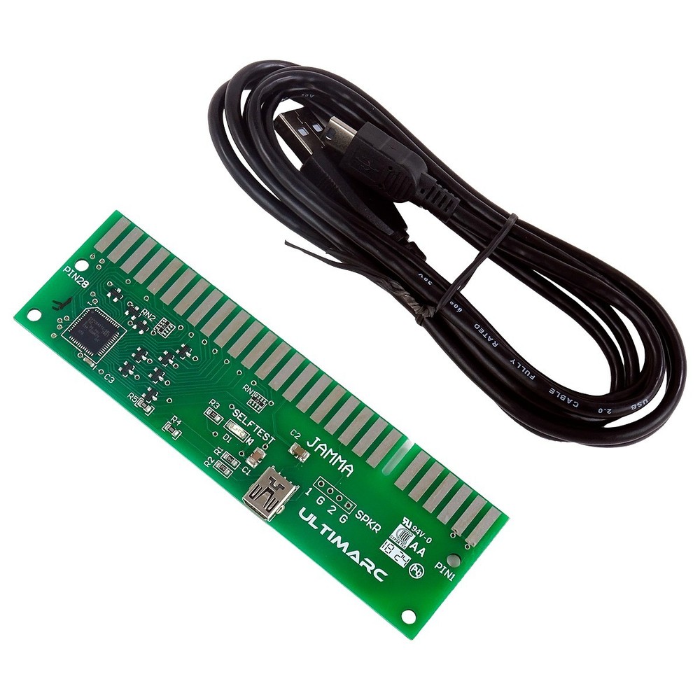 Ultimarc J-PAC JAMMA to PC Interface MAME Arcade Cabinet ** Controllers Only **