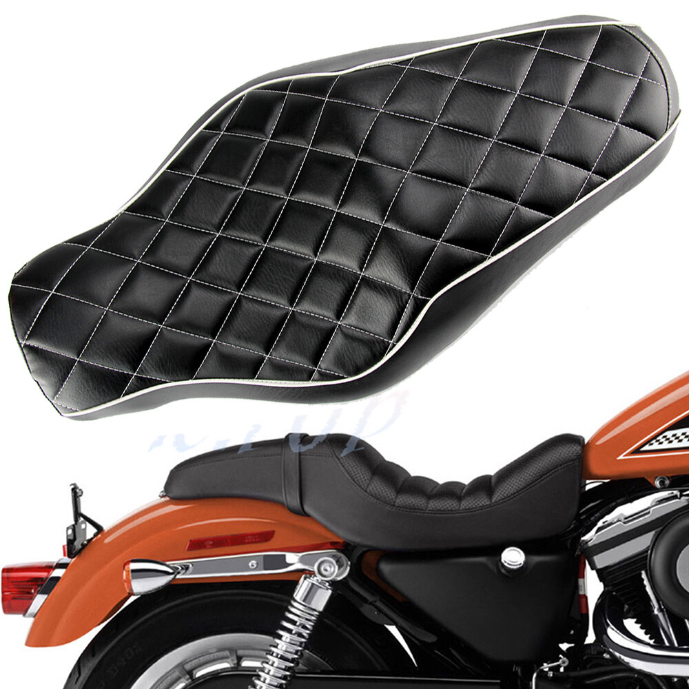 Motorcycle Driver Passenger Two Up Seat For Harley Iron 1200 883 48 Sportster XL