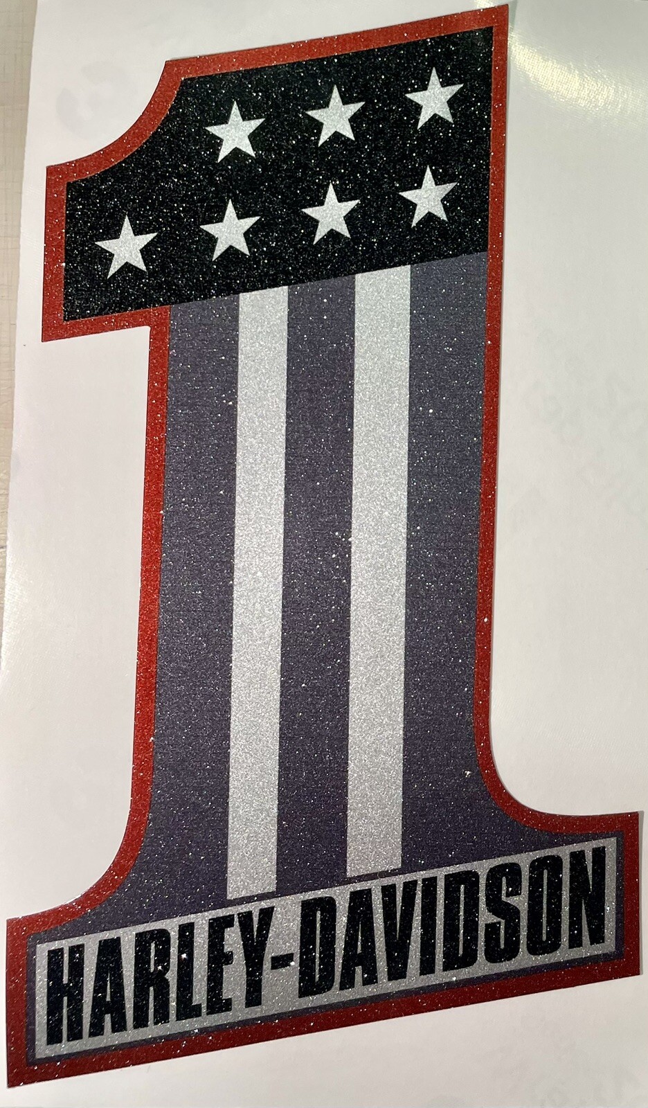 You get 1 #1-6 inch Decal for Harley Davidson Motorcycles, Car, Truck