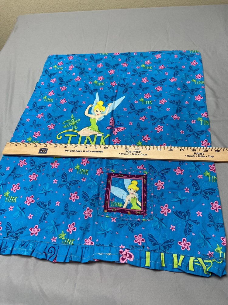 Tinkerbell Handmade Pillowcase Double Sided With Ruffle