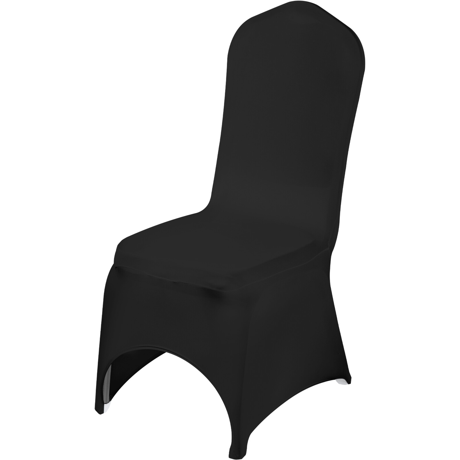 50PCS Stretch Spandex Folding Chair Covers Black Durable Decoration Formal