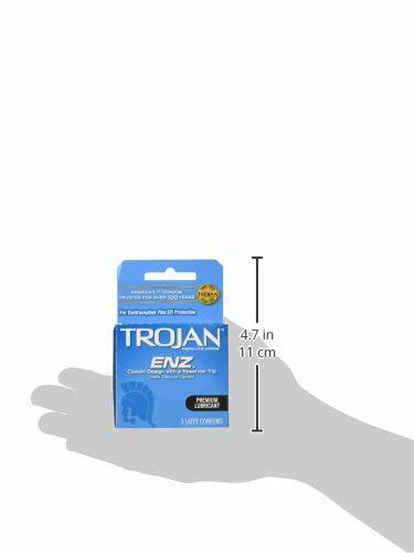 Trojan ENZ Lubricated Condoms, 3 Count
