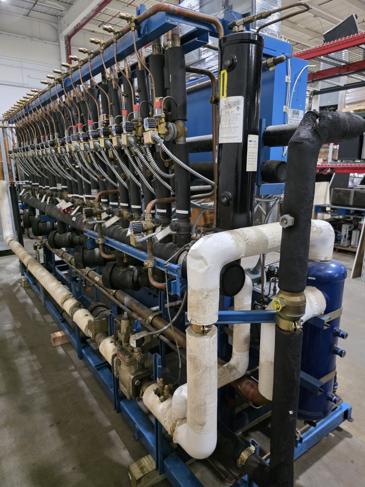 Tyler/Carrier 65 HP Refrigeration Compressor Rack Med Temp Cooler R404A R448/449