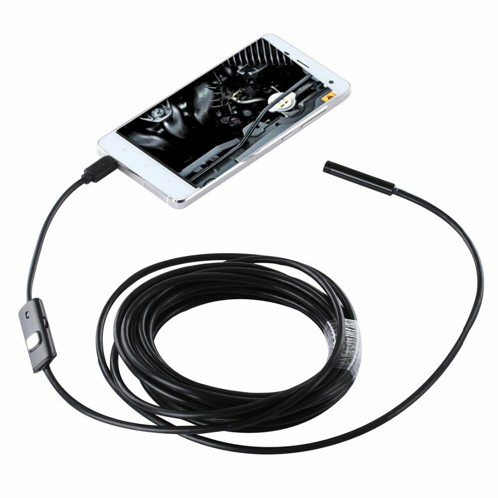 HD Endoscope Inspection Camera IP67 Waterproof Borescope Cam for Android Phones
