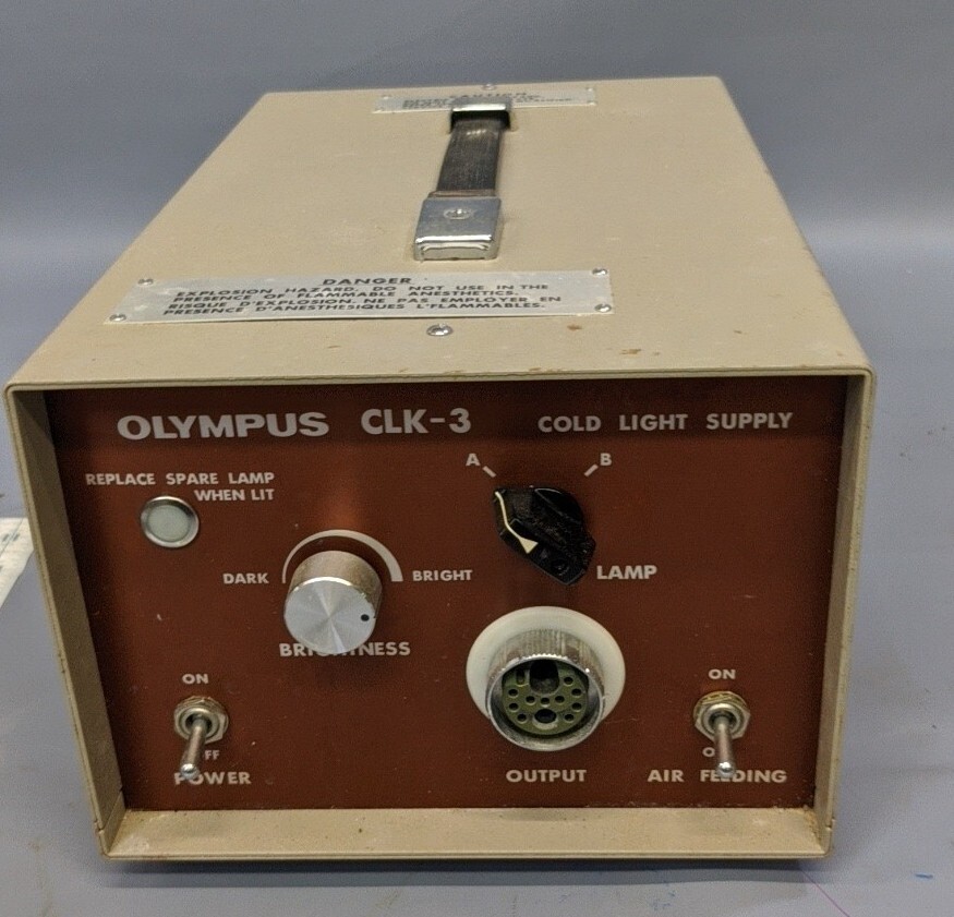 Olympus CLK-3 Cold Light Supply Endoscopy Light Source Untested