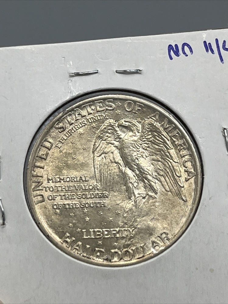 Stone Mountain Commemorative Half Dollar 1925 Solid BU Golden Toning