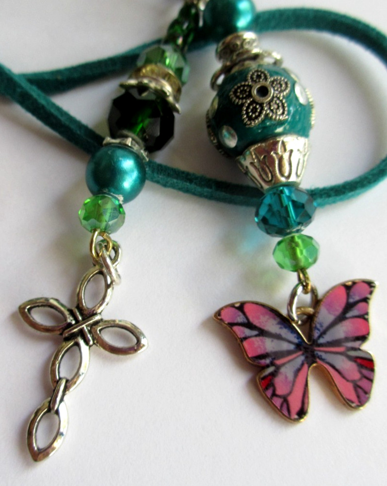 Easter Cross,  Spring Butterfly  Bookmark    18.5 inches