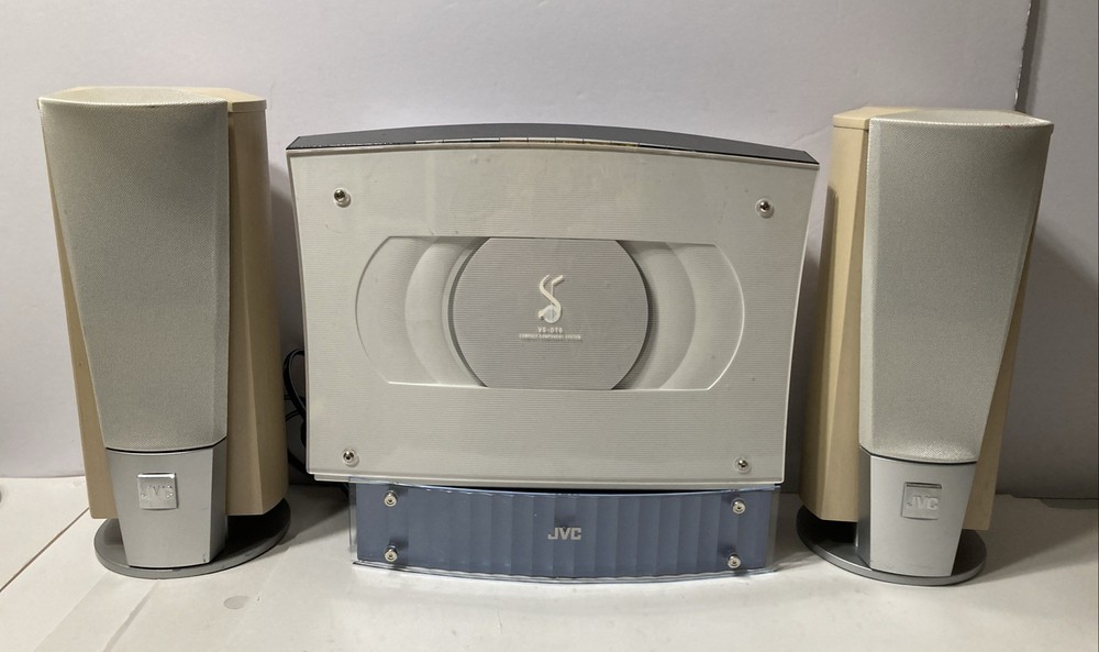JVC VS-DT8 EXECUTIVE STEREO MINI SYSTEM CD AM FM Clock - No Remote