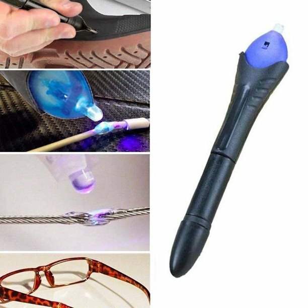 New 5 Second Fix Liquid Plastic Welding Tool UV Light Cures Liquid Plastic USA