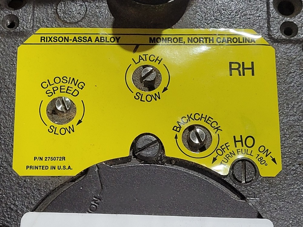 Rixson Assa Abloy 2890S Right Hand Closer Lap