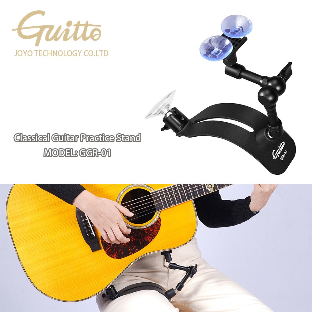 GUITTO Classical Guitar Balance Support - Guitar Practice Foot Stool Adjustable