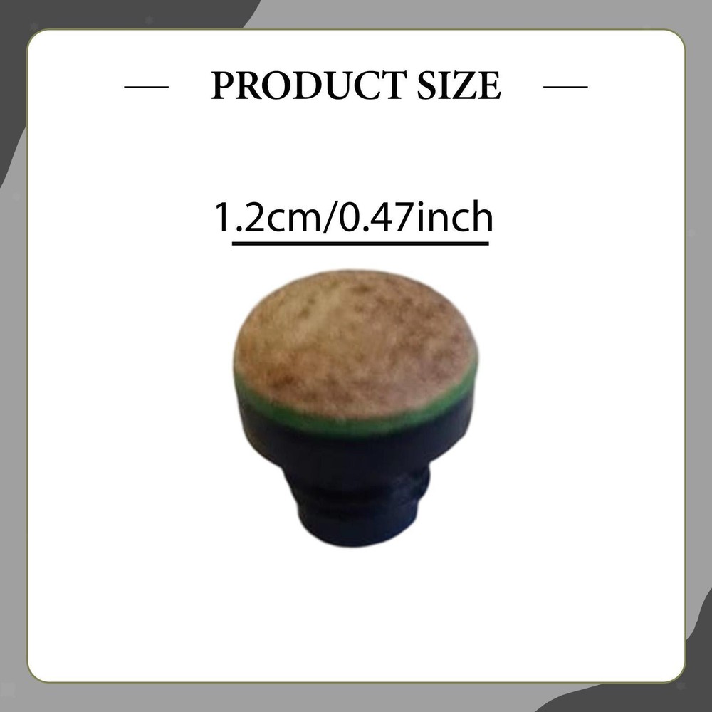 20x Billiards Cue Tips Pool Rod Tips Easy to Install