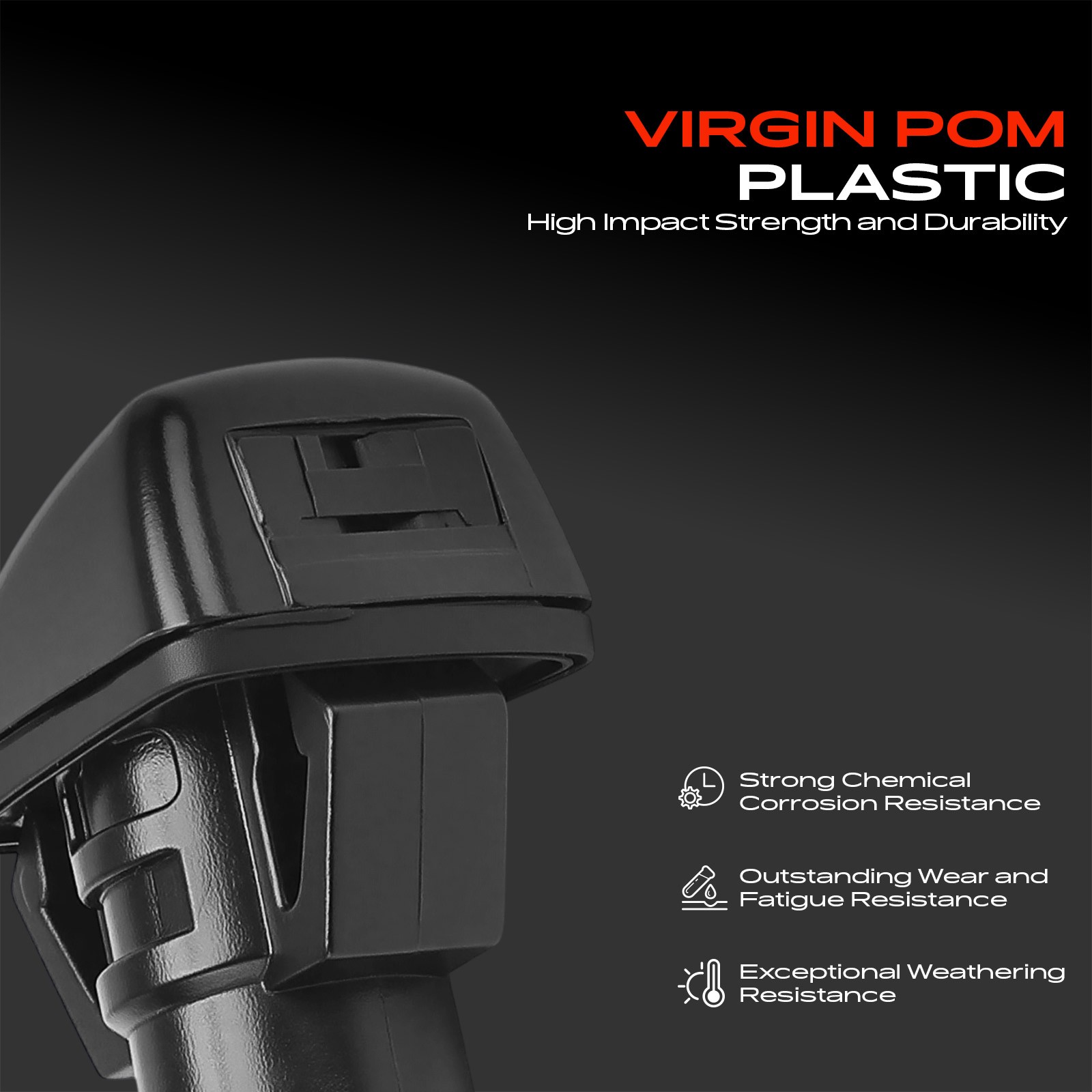 2x Front LH & RH Windshield Washer Nozzle Fan w/ Gaskets for Dodge Durango 11-23