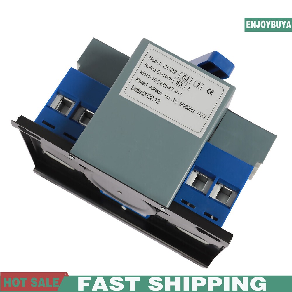 AC110V 2P 63A Mini Dual Power Automatic Transfer Switch Toggle Control Converts
