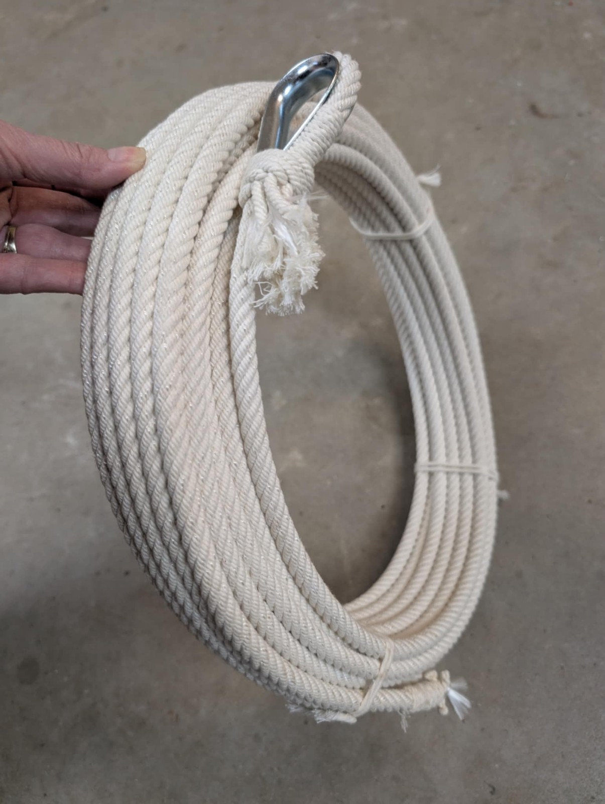60' Soft Lay Ranch Rope with Metal Honda
