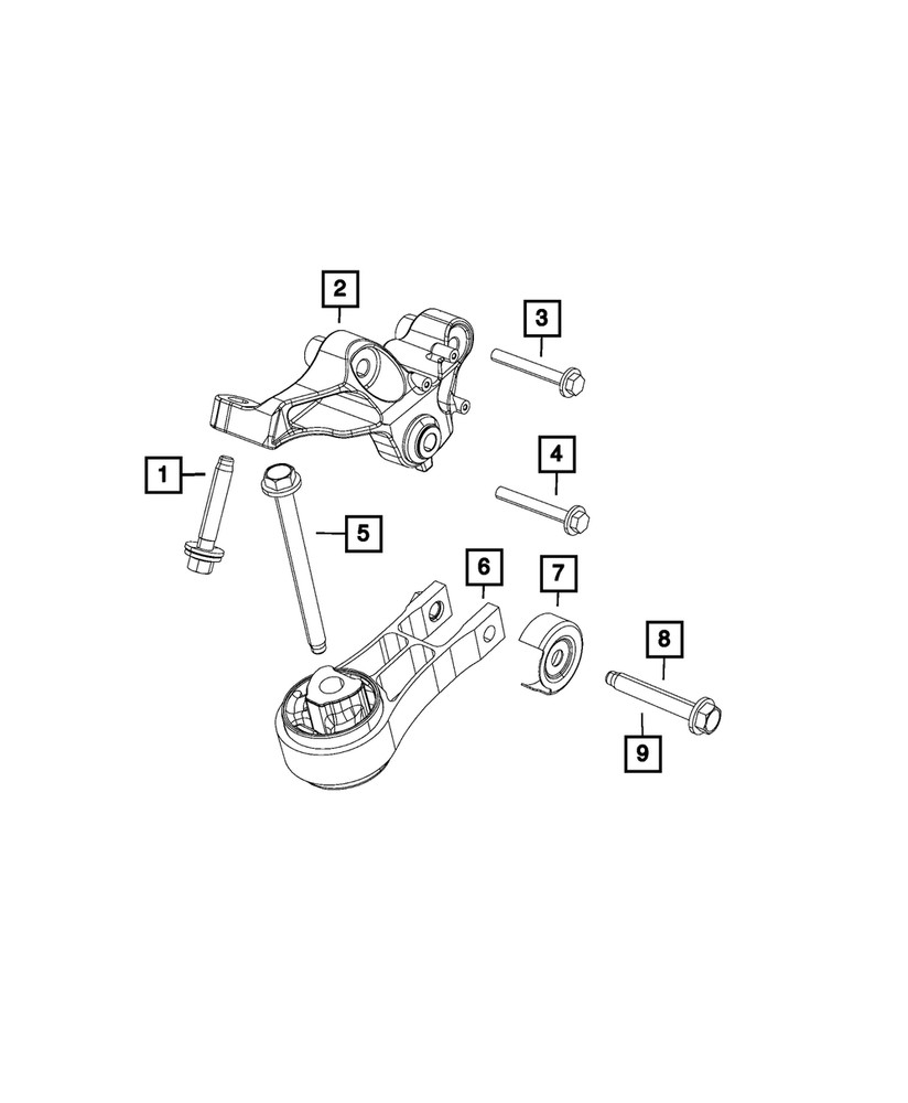 Genuine Mopar 6 Lobe External Head Bolt Mounting 6510864AA