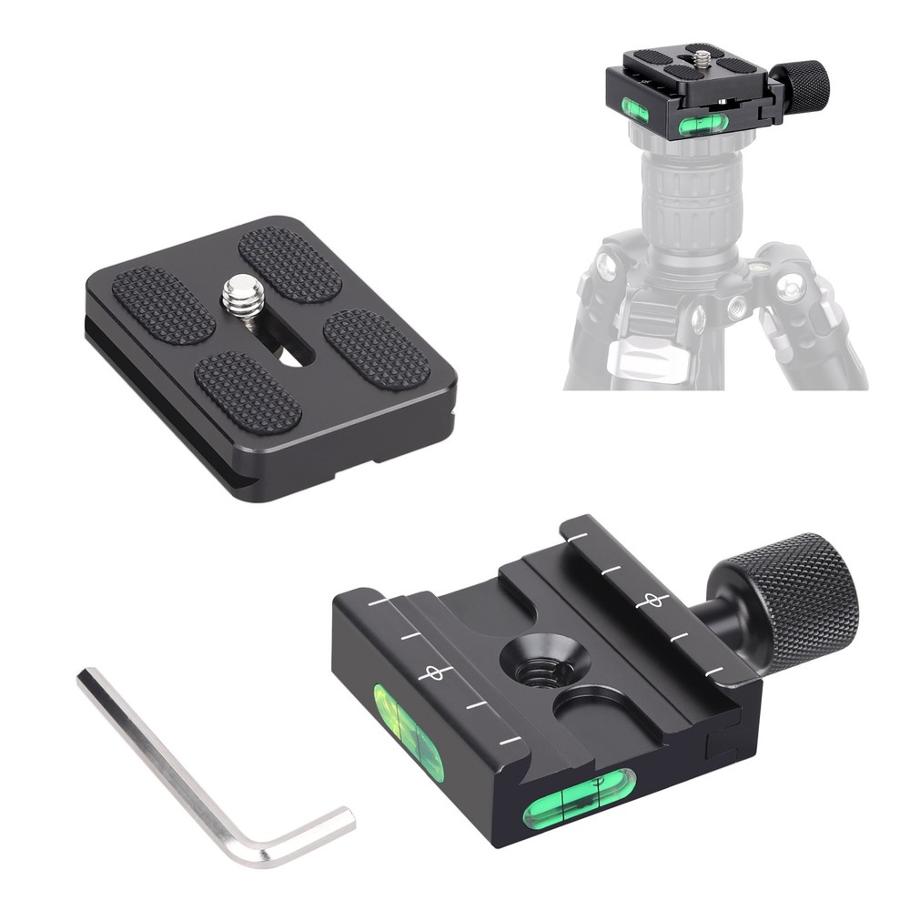 50mm Tripod Quick Release Plate and Clamp Base Kit Camera Mount Adapter