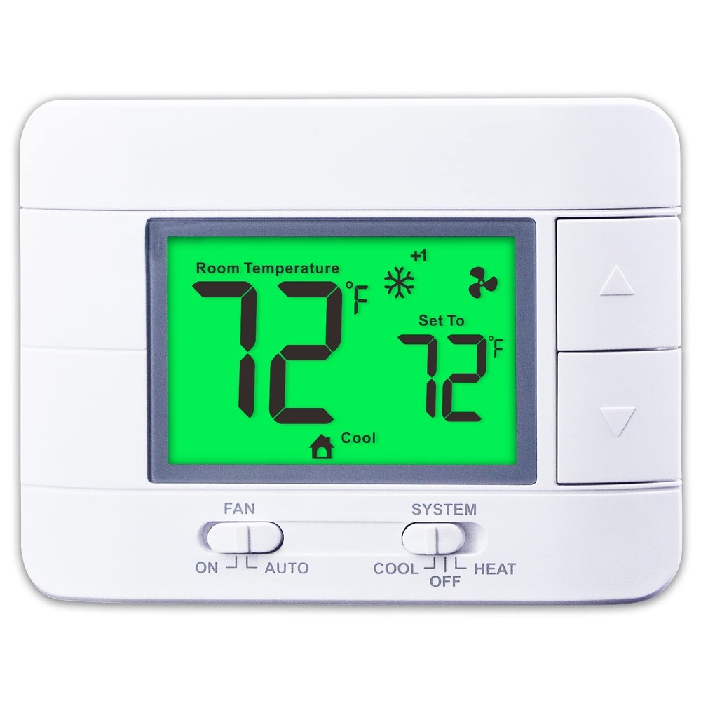 Multi-Stage Non-Programmable Thermostat 2 Heat/2 Cool with LCD Display