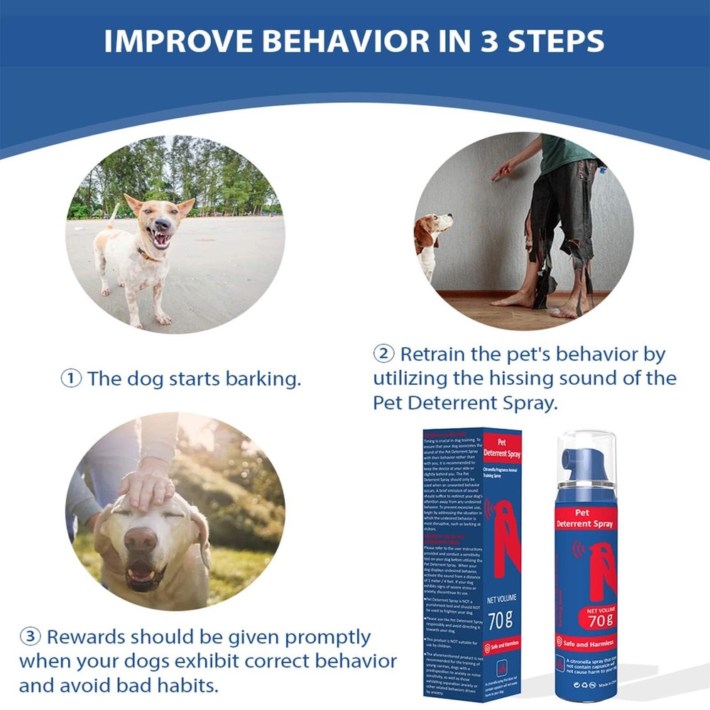 Corrector Spray Dog Trainer, 75ml Pet Instructor Spray for Dog, Humane Effect...