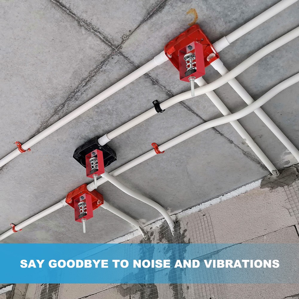 2 Pcs Ceiling Spring Vibration Isolator Hangers 265lb Red (XHS)