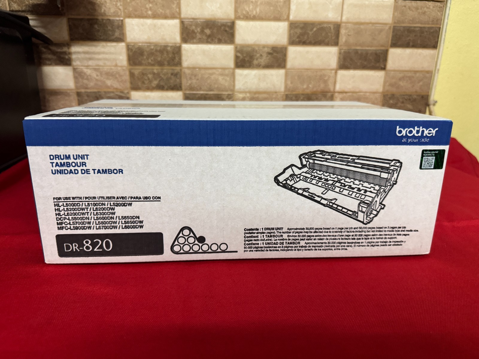 Brother DR820 Drum Black