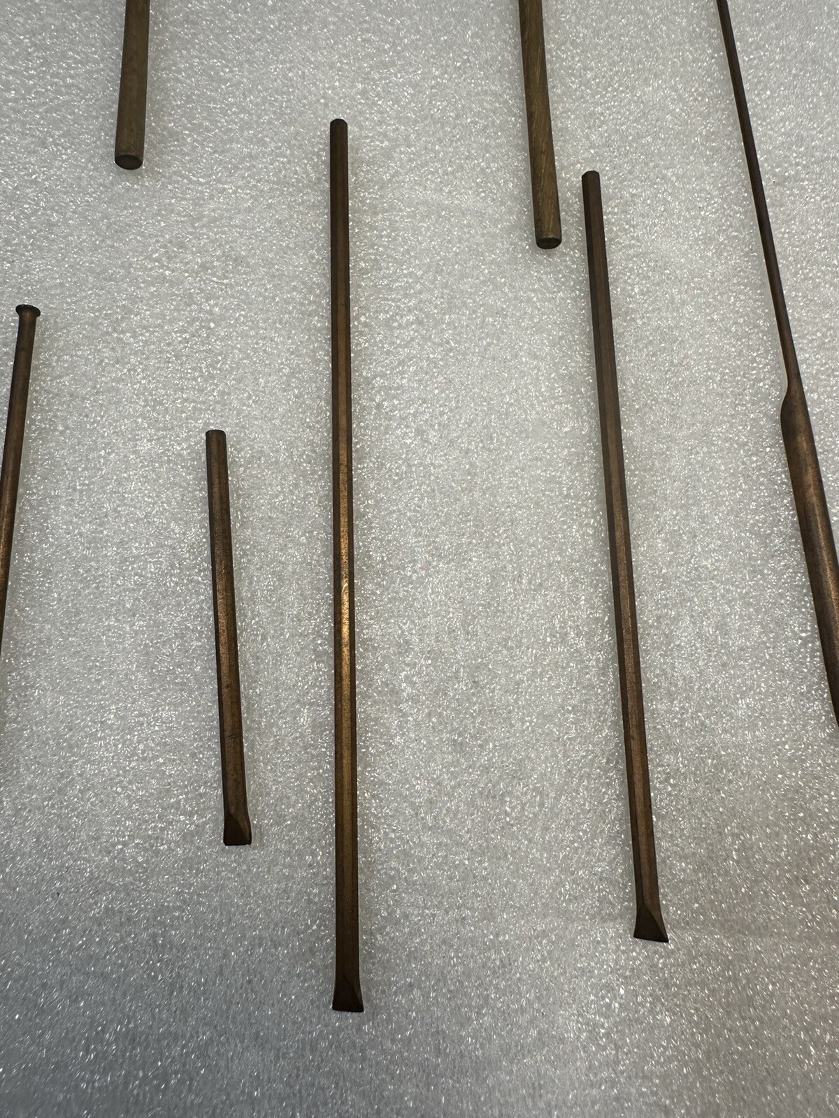 Vintage Salesman Sample Miners Tools Brass Picks Scoop Drill Original Rare Nice!