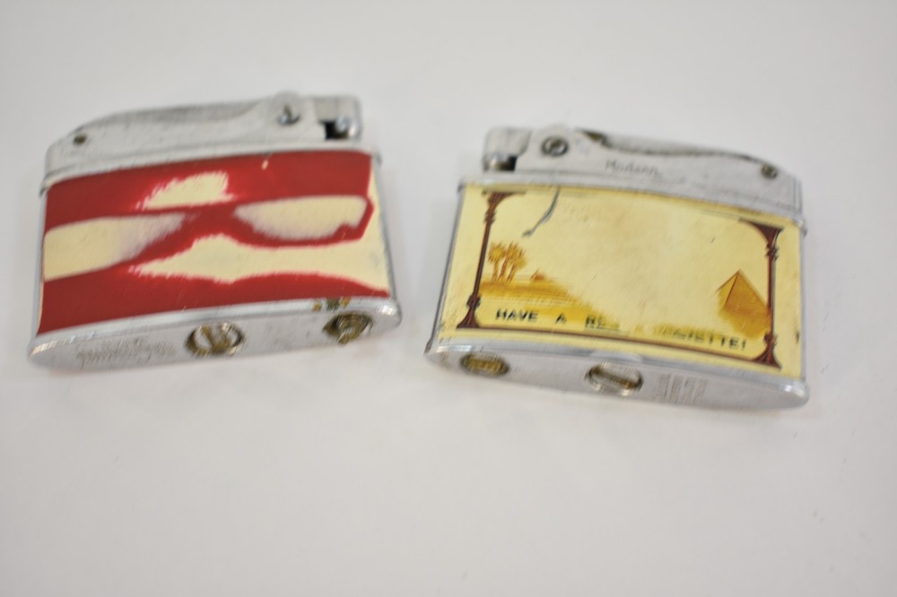 Vintage Coronet Winston lighter and Modern Camel lighter