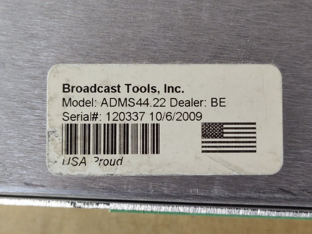 Broadcast Tools ADMS 44.22 Analog / AES Digital Matrix Switcher