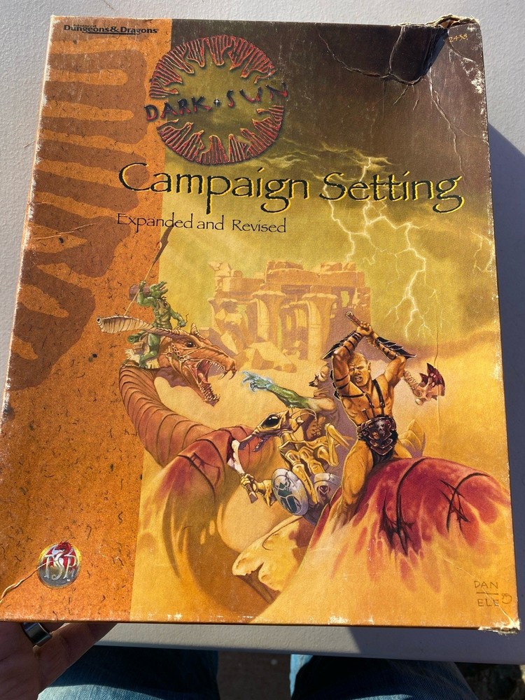 Dark Sun Campaign Setting Expanded Box Set Dungeons & Dragons TSR Psionics