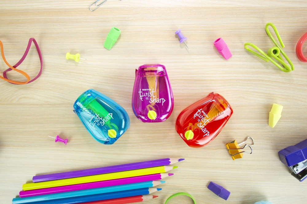 Bostitch Office Pencil Sharpener, Manual, One Assorted Single,